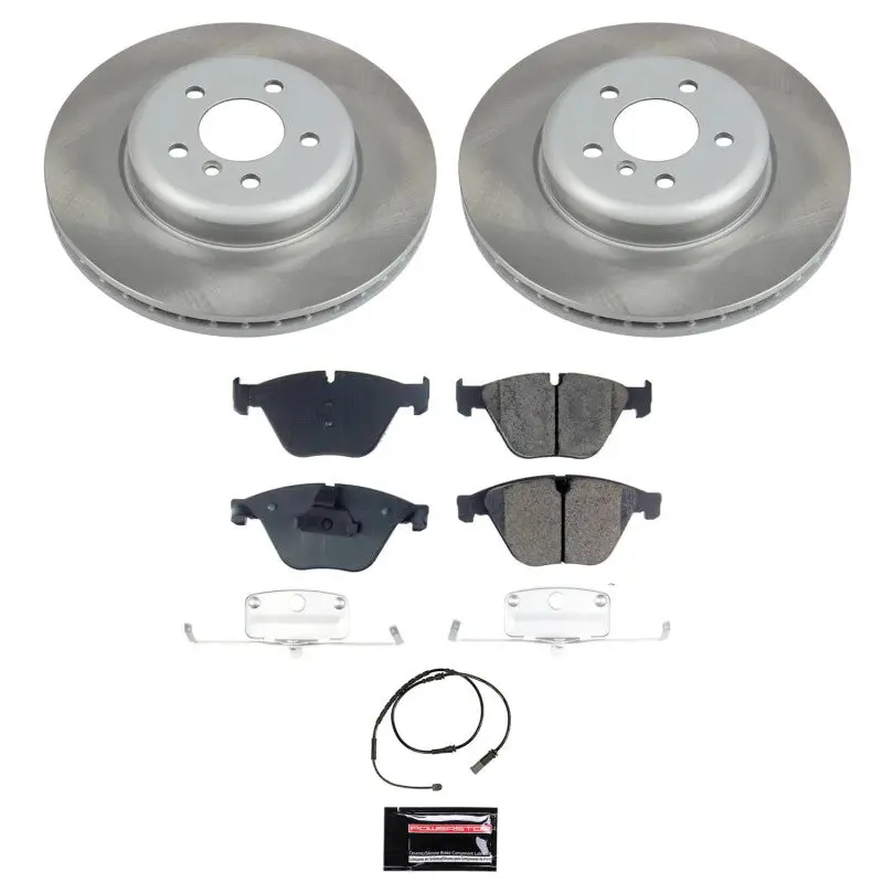 Power Stop 2011 Bmw 535I Xdrive Front Semi-Coated Rotor Kit 1