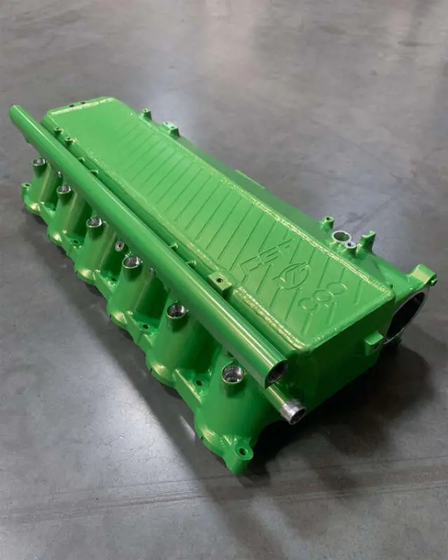 Csf Toyota A90/A91 Supra/ Bmw G-Series B58 Charge-Air Cooler Manifold - Lime Juice Green 1
