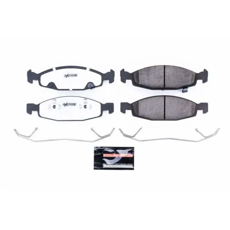 Power Stop 99-03 Jeep Grand Cherokee Front Z26 Extreme Street Brake Pads W/Hardware 1