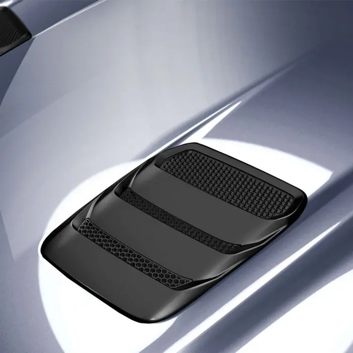 Ford Mustang 2018-2024.4 Air Design Hood Vents Set - Satin Black 1