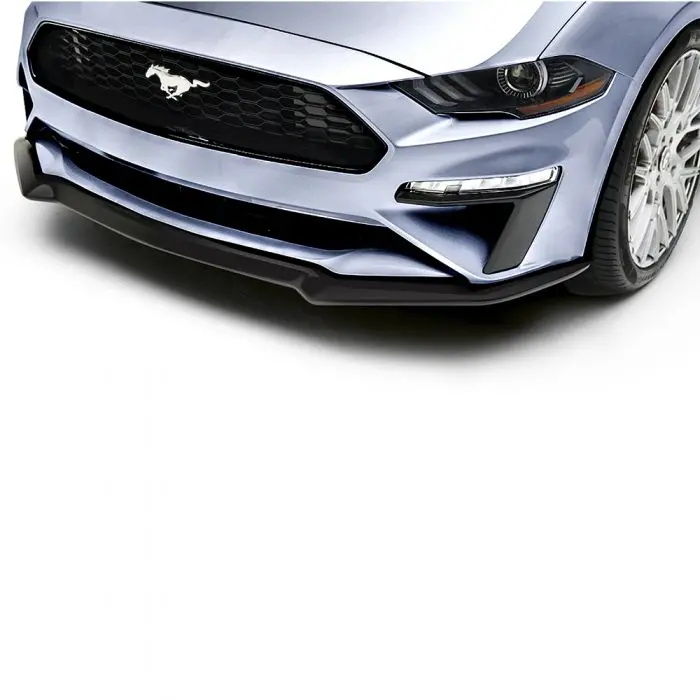 Ford Mustang 2018-2024.4 Air Design Splitter For Oem Front Bumper - Satin Black 1