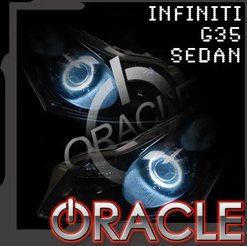 Oracle Lighting 2007-2009 Infiniti G35 Sedan Led Headlight Halo Kit 1