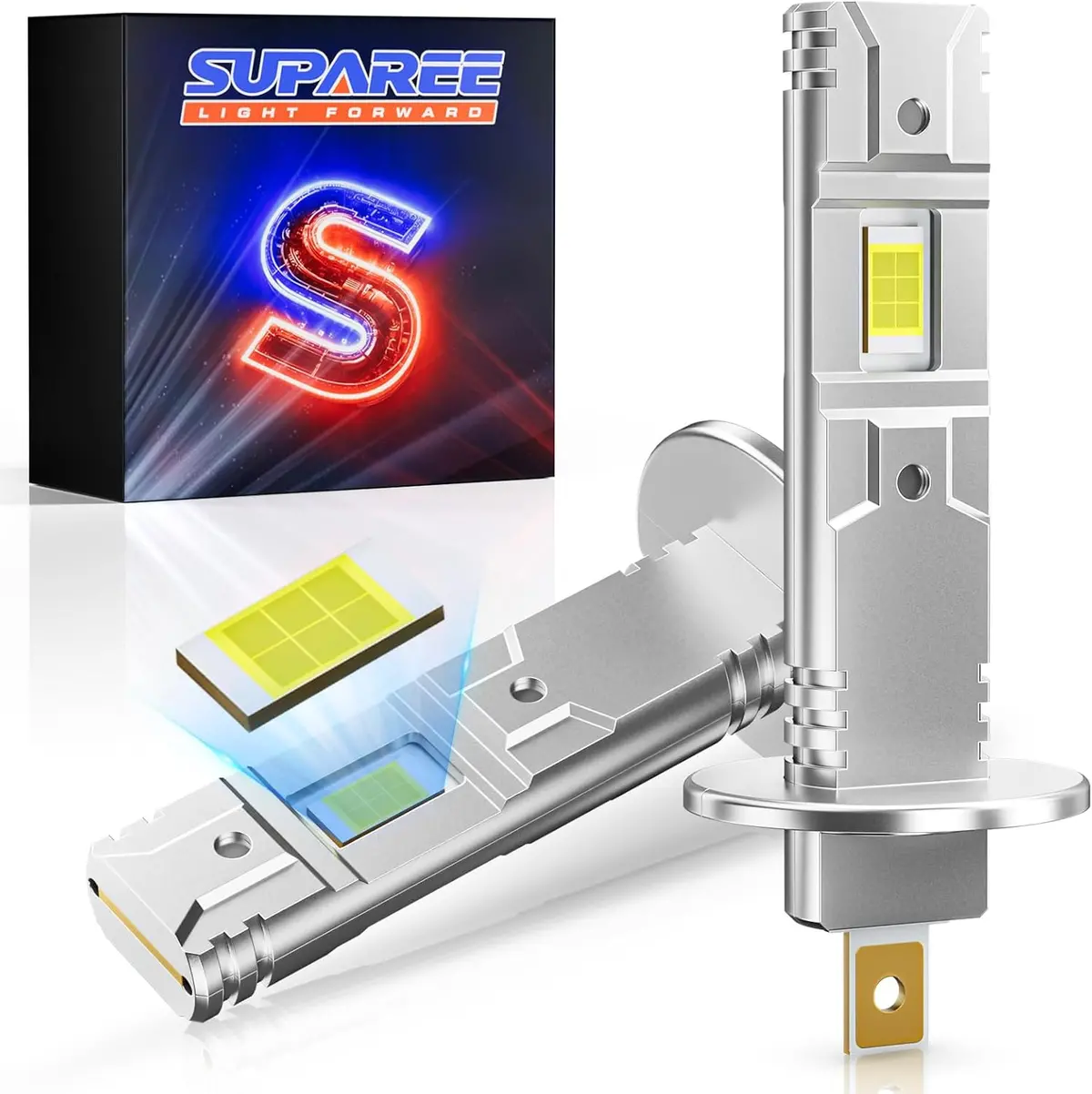 Suparee H1 Led Headlight Bulbs 80W 20000Lm Halogen Replacement 1