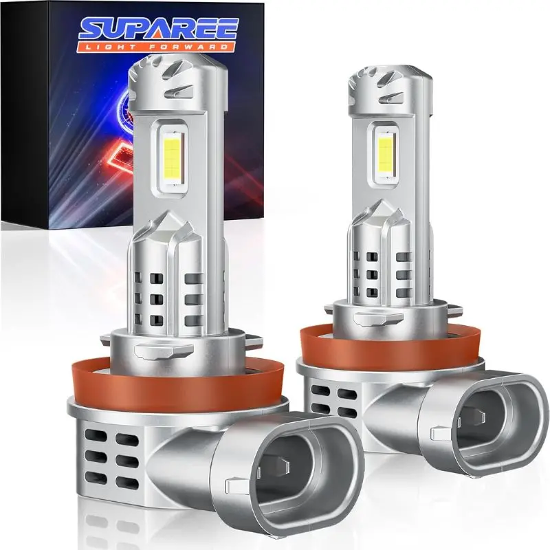 Suparee H11/H8 Led Bulbs With Diamond White 6500K For Fog Lights 1