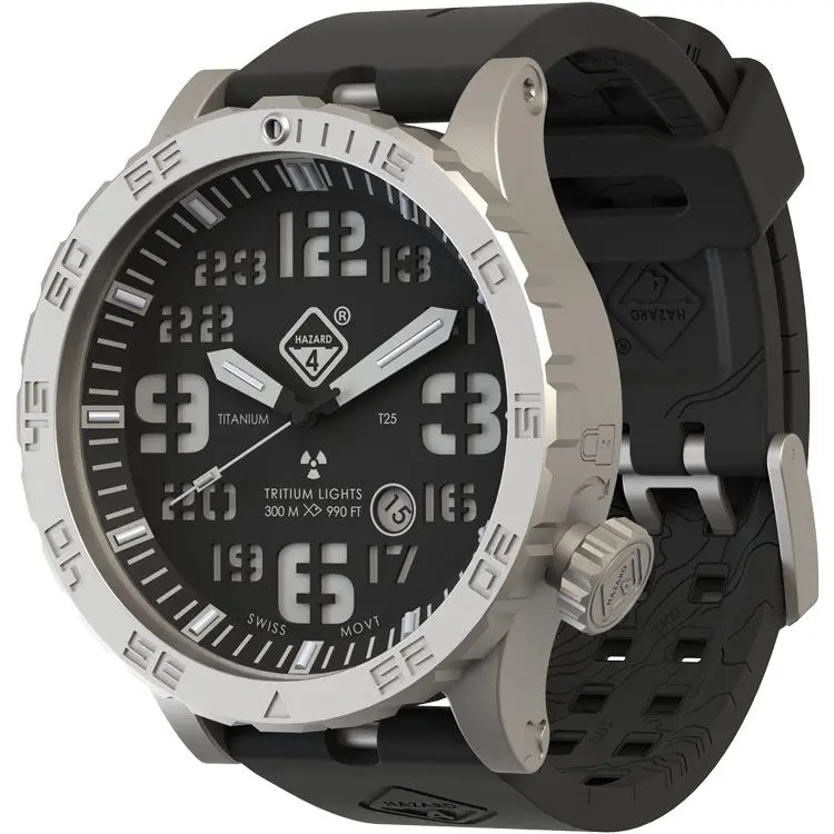 Blacktie - Heavy Water Diver 50Mm Titanium Tritium Watch W Swiss Movement 1
