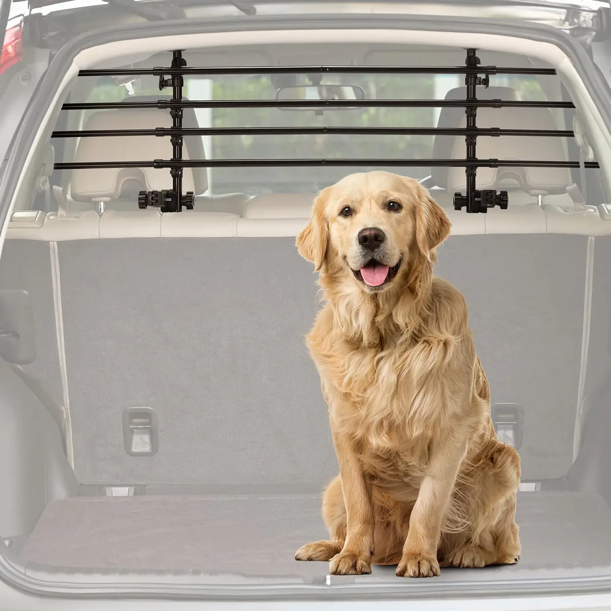 Adjustable Dog Car Barrier For Vehicles, 32" To 57" Width 1