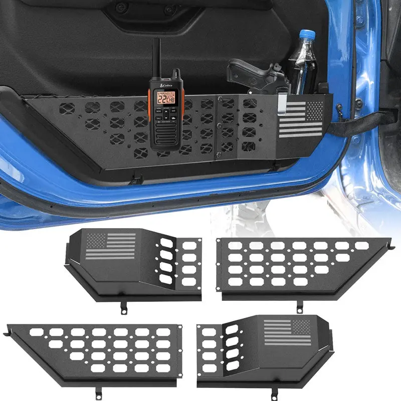 Metal Storage Box Front Side Door For 2018-Later Wrangler Jl Jlu & Gladiator Jt 1