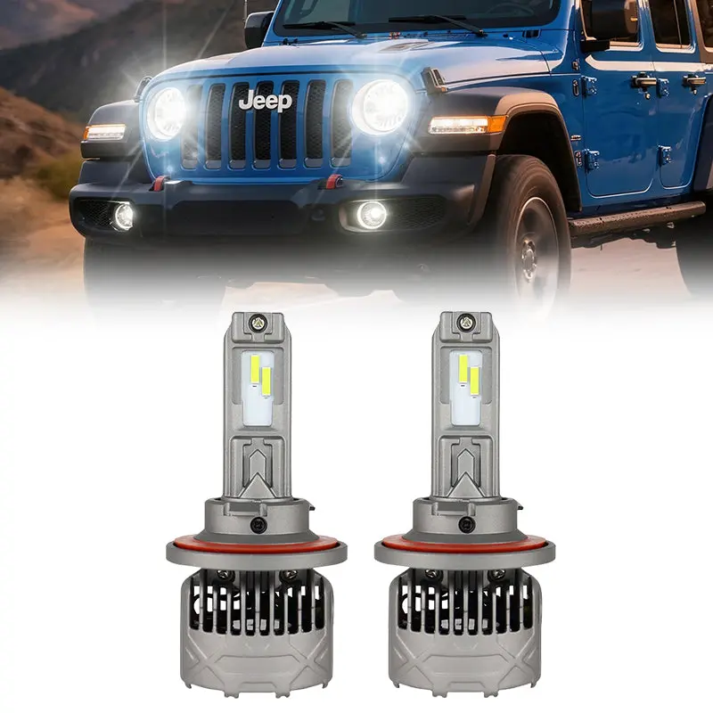 Fit For 2018-2025 Jeep Wrangler Sport H13 Led Headlight Bulbs -Sp Pro Series 1