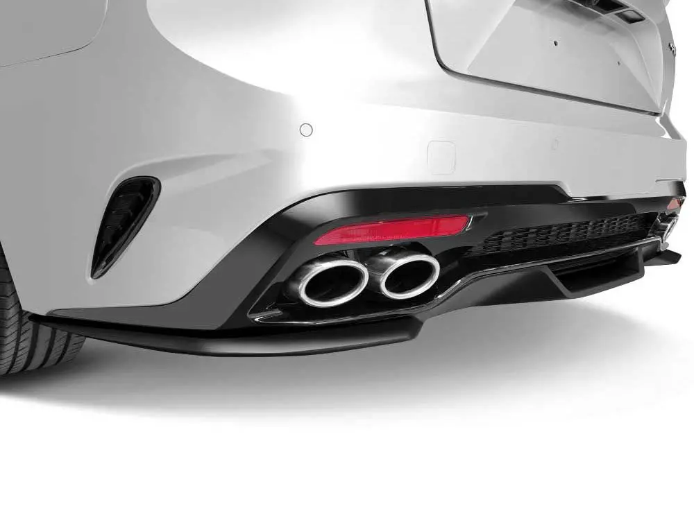 Kia Stinger Gt 330S 2018-2023 Air Design Rear Valance Diffuser Apron - Satin Black 1