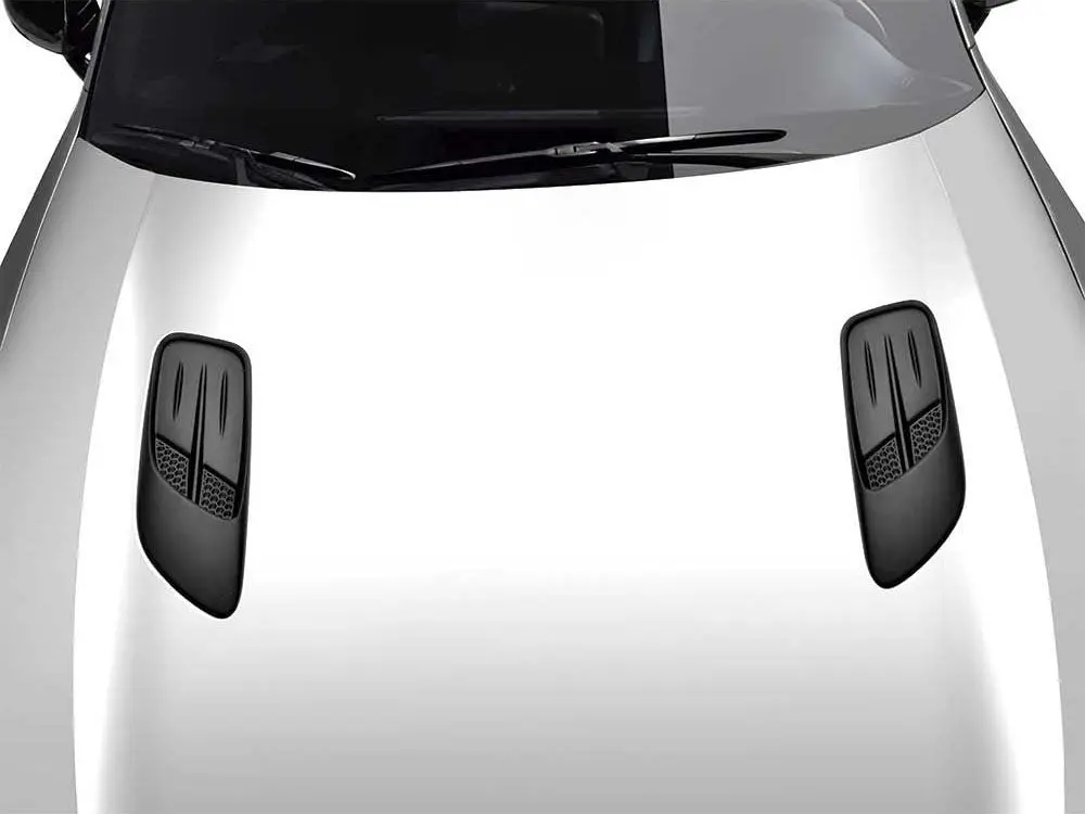 Kia Stinger Gt 330S 200S Gt-Line 2018-2023 Air Design Hood Vents V2 (Pair) - Satin Black 1
