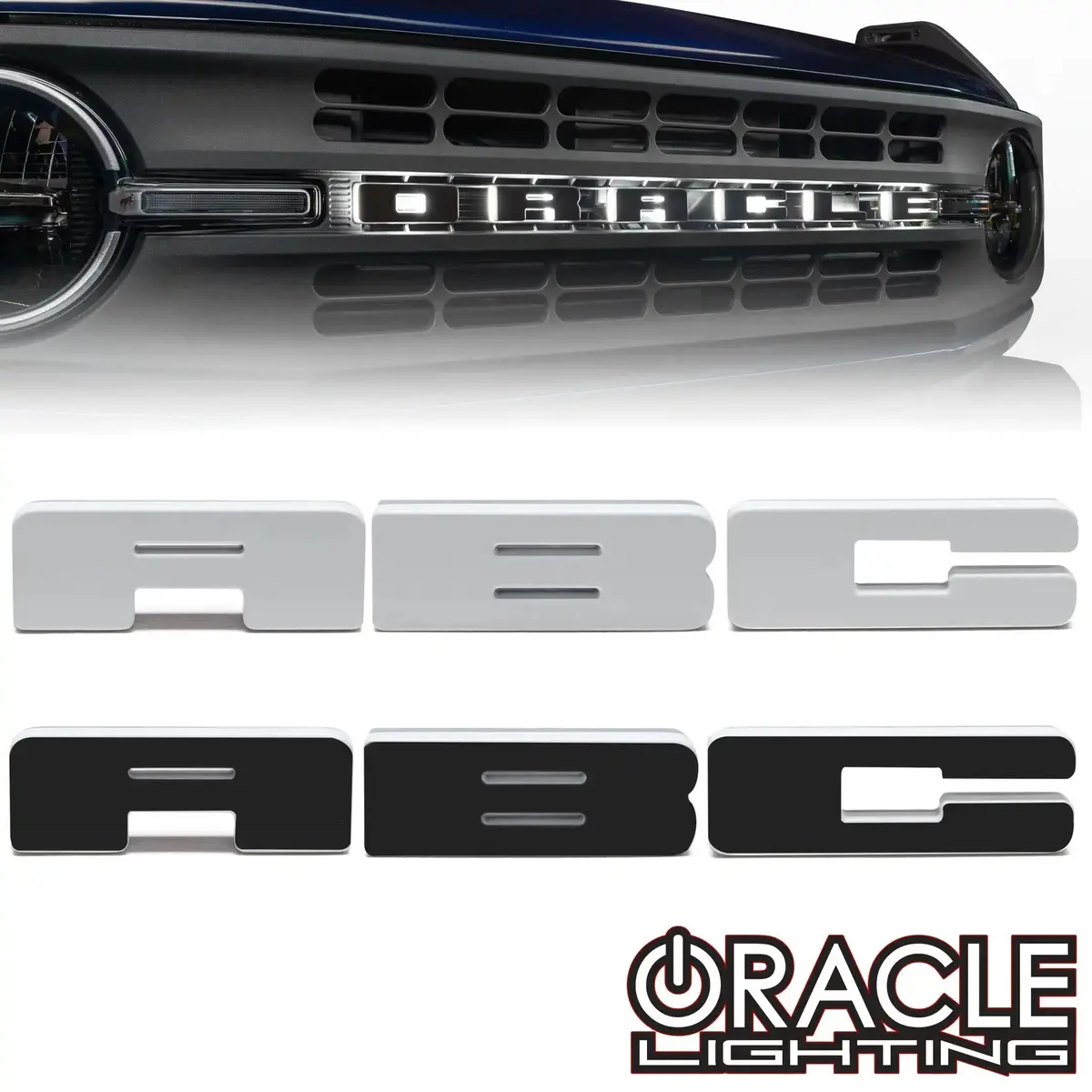 Oracle Lighting Universal Illuminated Led Letter Badges - White Led - Individual 1