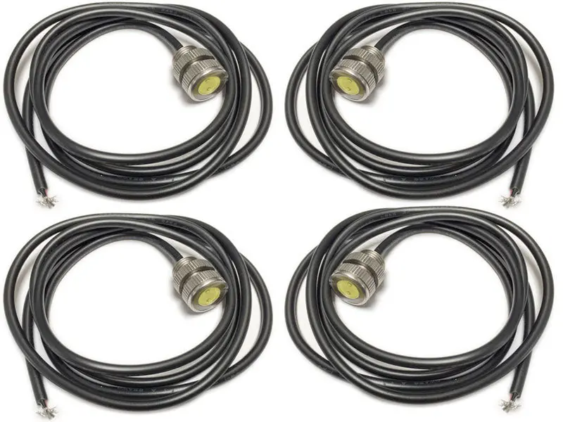 (4-Pack) - Led Bolt Lights - 3 Watt, Stainless Steel, 11Mm, Silver 1
