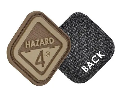 Morale Patch - Diamond Shaped - Hook-Backing - Hazard 4® Logo 1