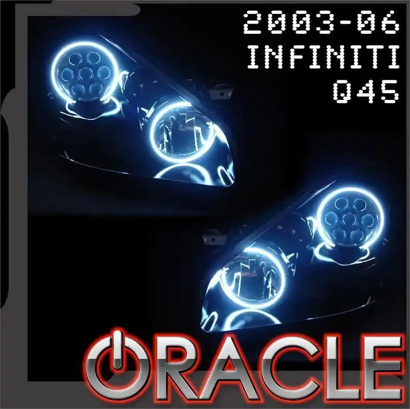 Oracle Lighting 2003-2006 Infiniti Q45 Sedan Led Headlight Halo Kit 1