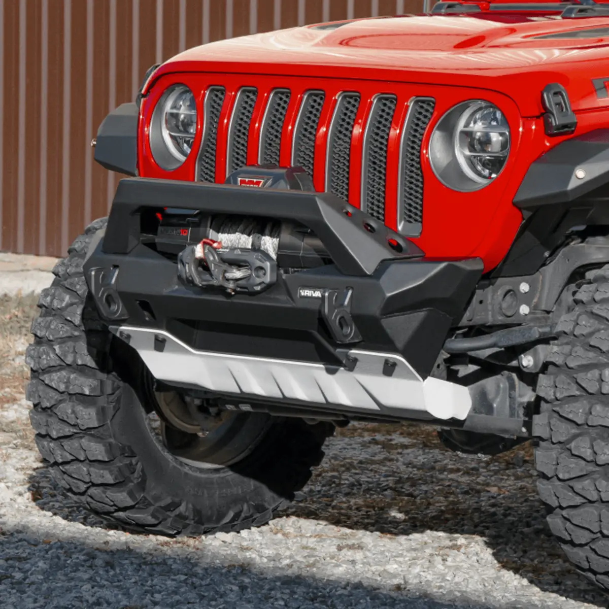 Rival Jeep Wrangler Front Aluminum Bumper 2018-2026 Jeep Wrangler Jl 2007-2017 Jeep Wrangler Jk 2020-2026 Jeep Gladiator Including Mojave 1