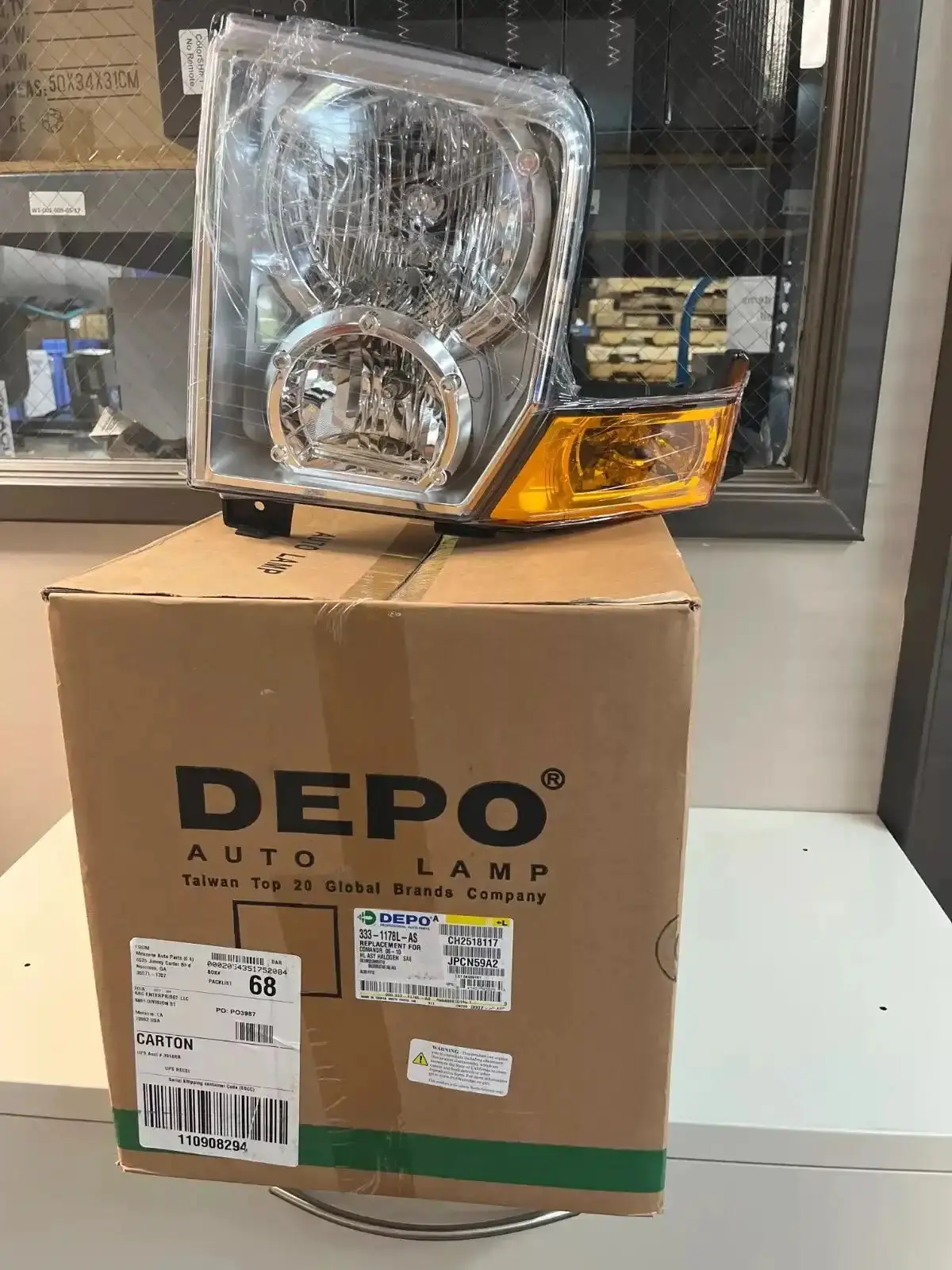 New Depo 2006-2010 Jeep Commander Driver Side Headlight - 333-1178L-As 1
