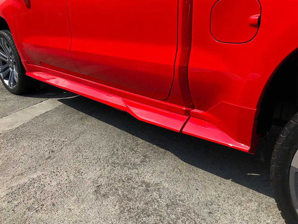 Chev Silverado 2019-2024 Air Design Side Skirts & Box Extensions Street For Crew Cab Short Box (6 Pieces) - Primed 1