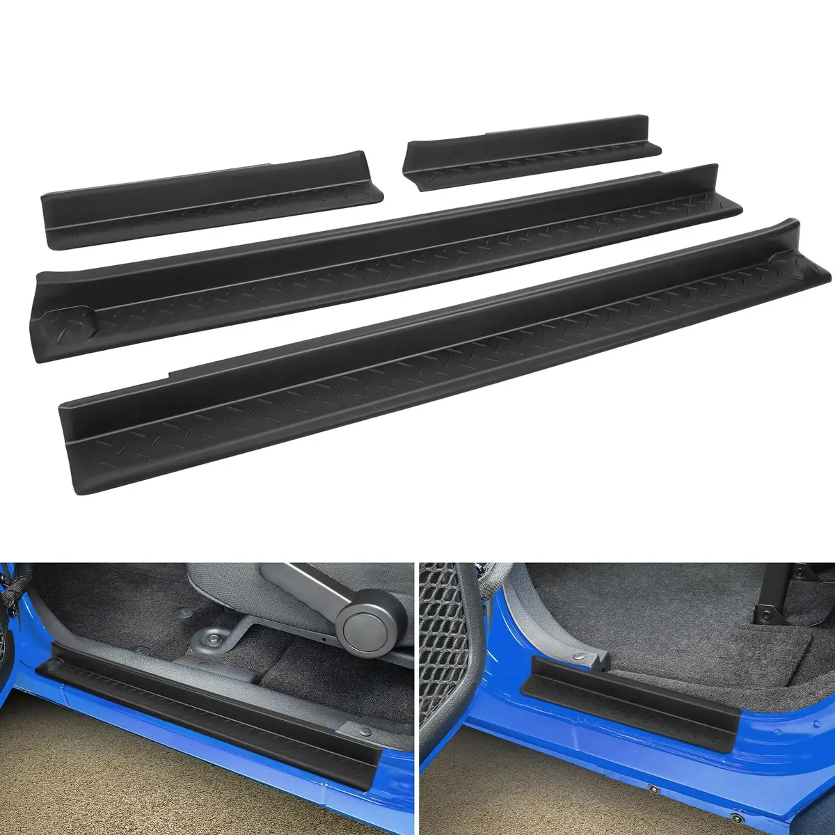 Jeep Door Sill Guards Kit For 2007-2018 Wrangler Jk Jku 2