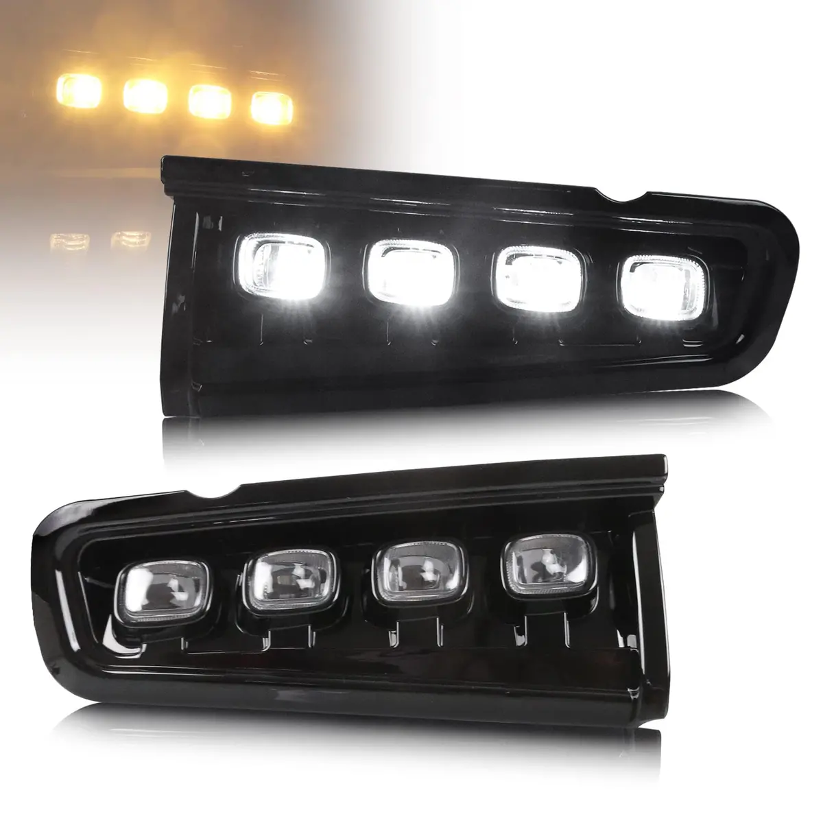 Suapree Ford Bronco Fog Light Led Kit With White & Amber Turn Signals For 2021 2022 2023 1