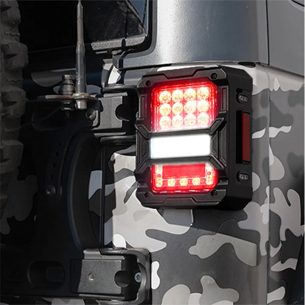 Jeep Tail Light Guard Cover With Shield Series For 2007-2018 Wrangler Jk Jku 1