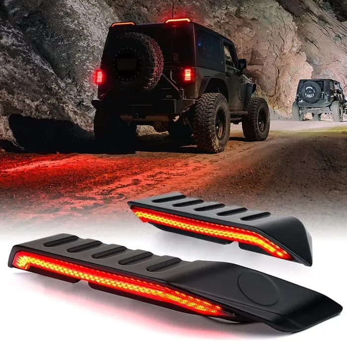 Suparee Jeep Brake Lights High Mount With Turn Signal & Reverse Lights For Wrangler Jk Jku 1