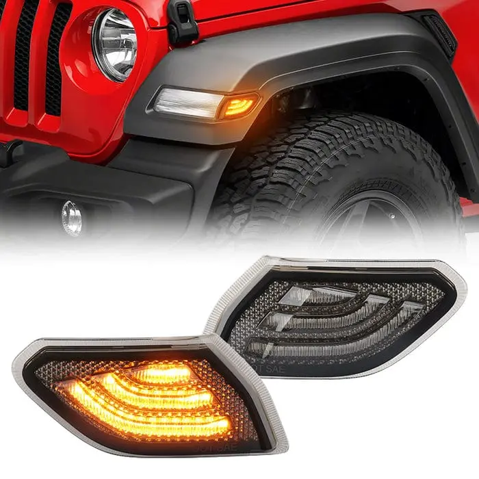Suparee Jeep Led Side Marker Lights Front Fender For Wrangler Jl & Gladiator Jt 1