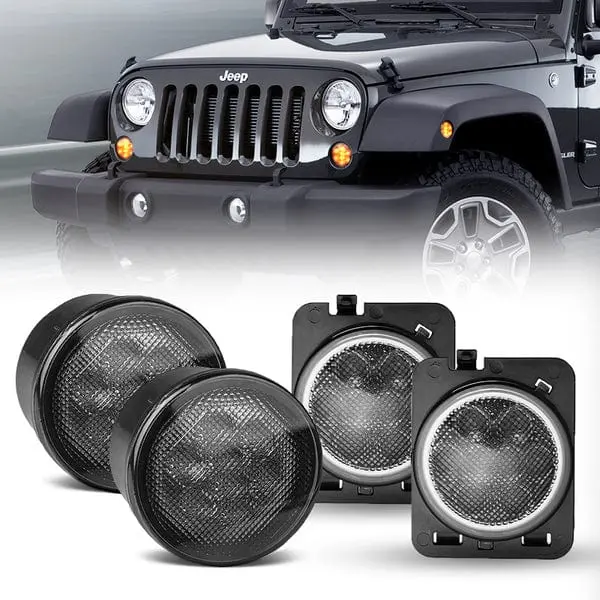 Suparee Jeep Led Turn Signals & Side Marker Lights Kits For Jk Jku 2007-2018 Wrangler 1