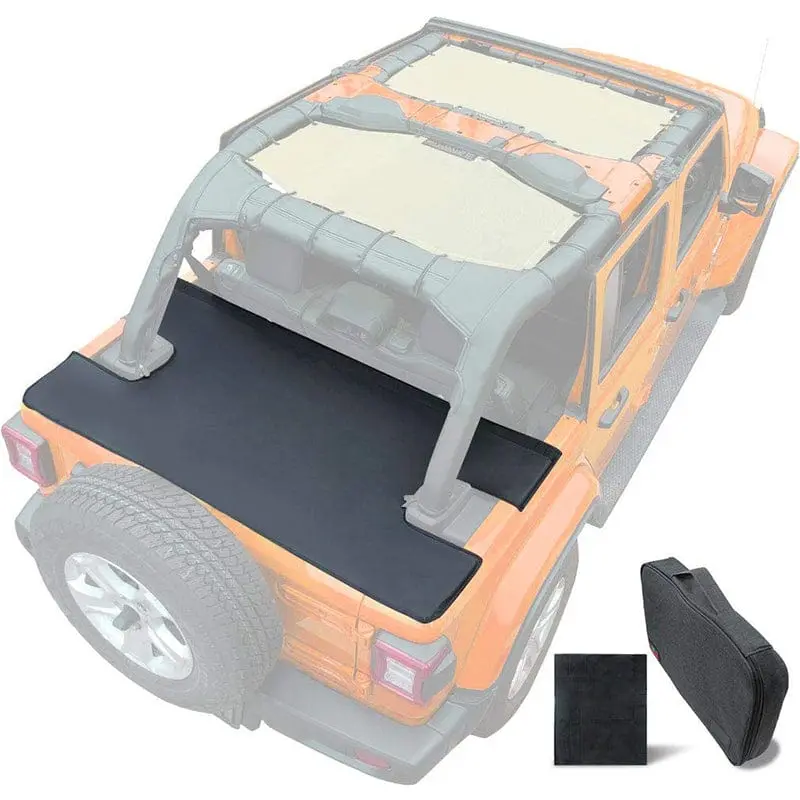 Jeep Cargo Cover Retractable Tonneau Cover For Wrangler 2018-2024 Jl 4-Door 1