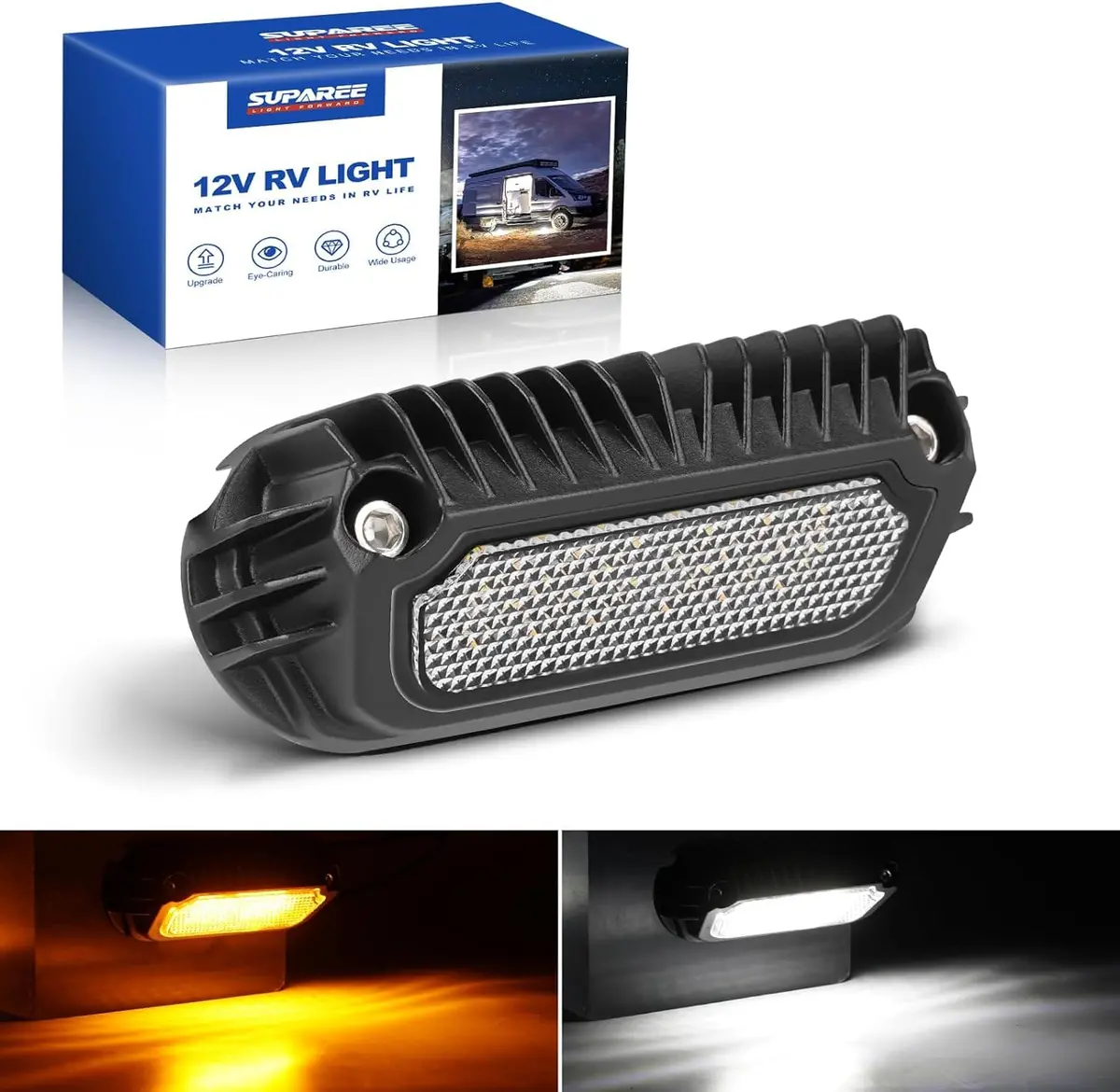 Suparee 12V Rv Led Porch Light With Aluminum Base Kit For Rvs Trailers Campers 1