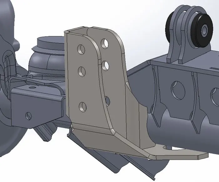 Raised Trackbar Bracket For Tj Front Axle 1