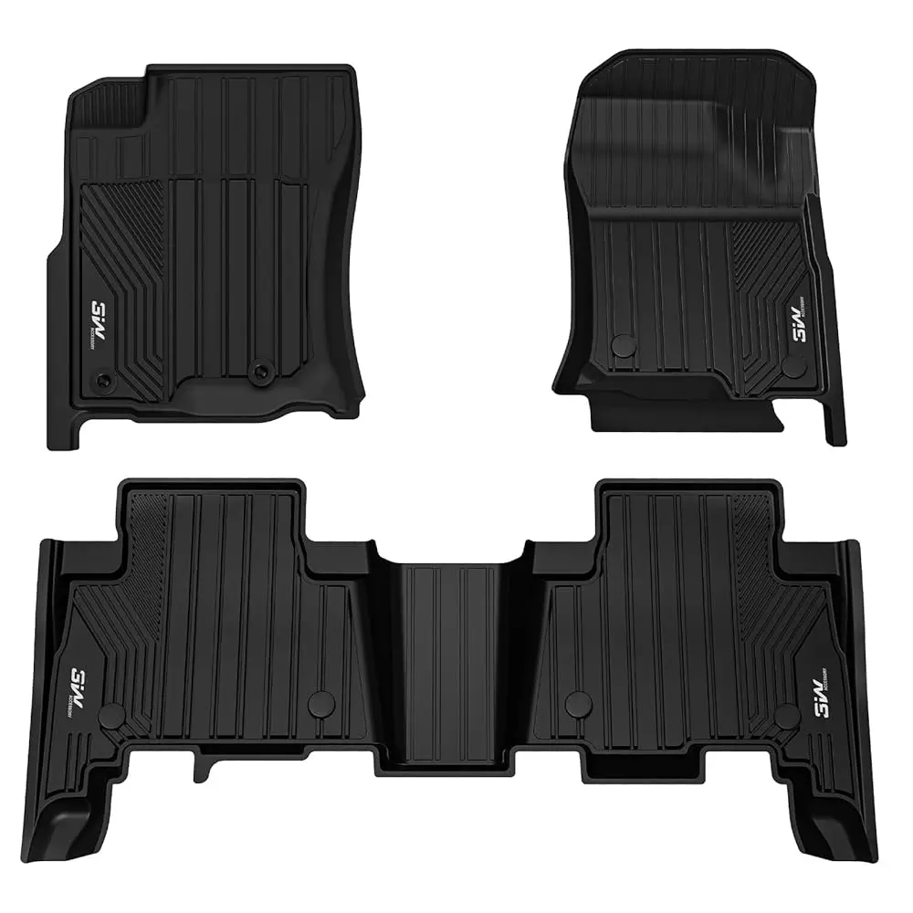 3W Lexus Gx460 2014-2023 (Only For 5 Seats) Custom Floor Mats Thorex™ All-Weather Protection 1