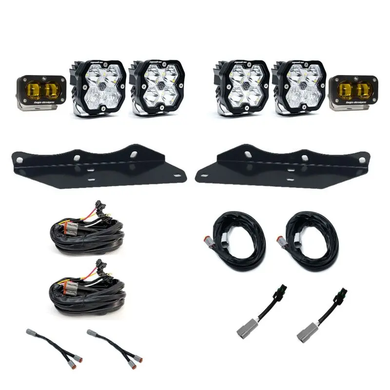 Baja Designs Squadron Sae Fog Light Pocket Kit – Amber, For 2017–2020 Ford Raptor (Sportsman Model) 1