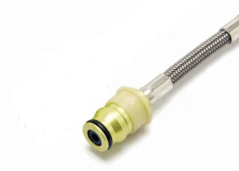 Mcleod Quick-Disconnect Male Fitting – An4 Female To An4 Male, 11" Steel Braided Line 1