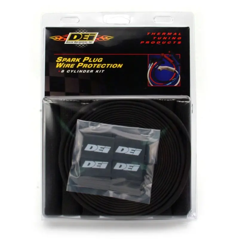 Dei Protect-A-Boot And Wire Protection Kit – Designed For V8 Engines, Black Heat-Shrink Sleeve System 1