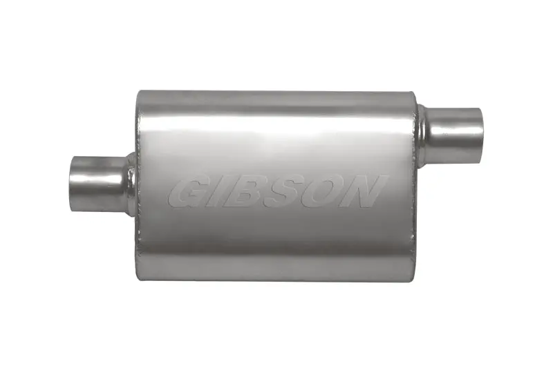 Gibson Cft Superflow Oval Muffler – Stainless Steel, 4"X9"X13", 3" Inlet/Outlet, Center/Offset Design 1
