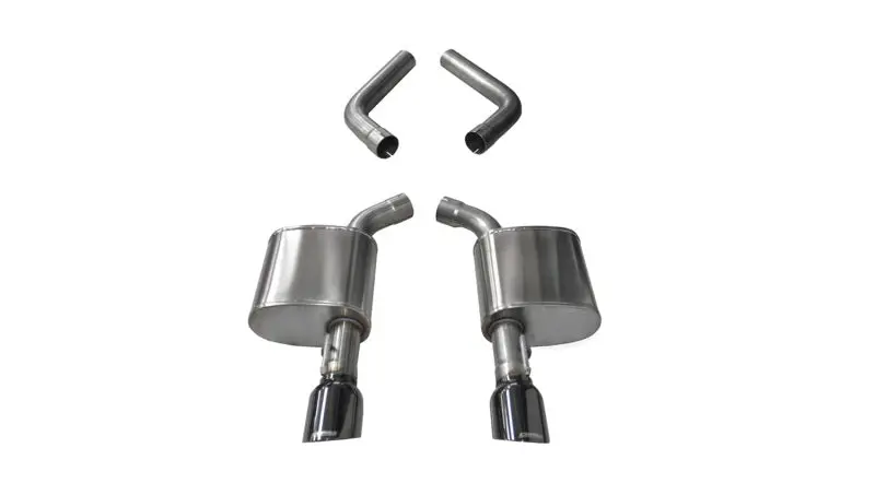 Corsa Black Sport Axle-Back Exhaust System For 2015–2019 Dodge Charger (5.7L & 6.4L V8) With 4.5" Tips 1