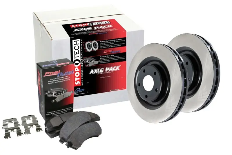 Centric Oe-Coated Complete 4-Wheel Brake Kit – Front And Rear Disc Replacement 1