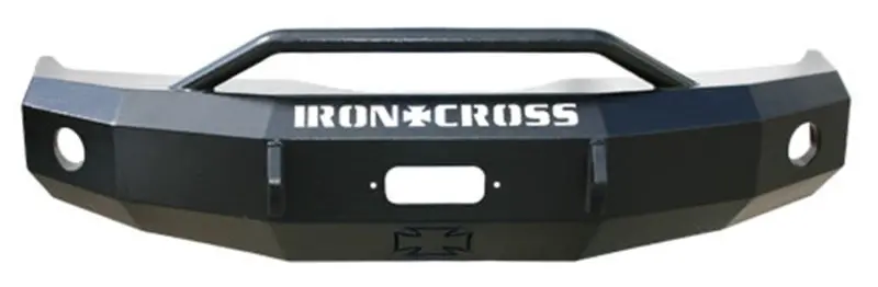 Iron Cross Heavy-Duty Push Bar Bumper – Matte Black Finish For 2016–2018 Chevrolet Silverado 1500 1