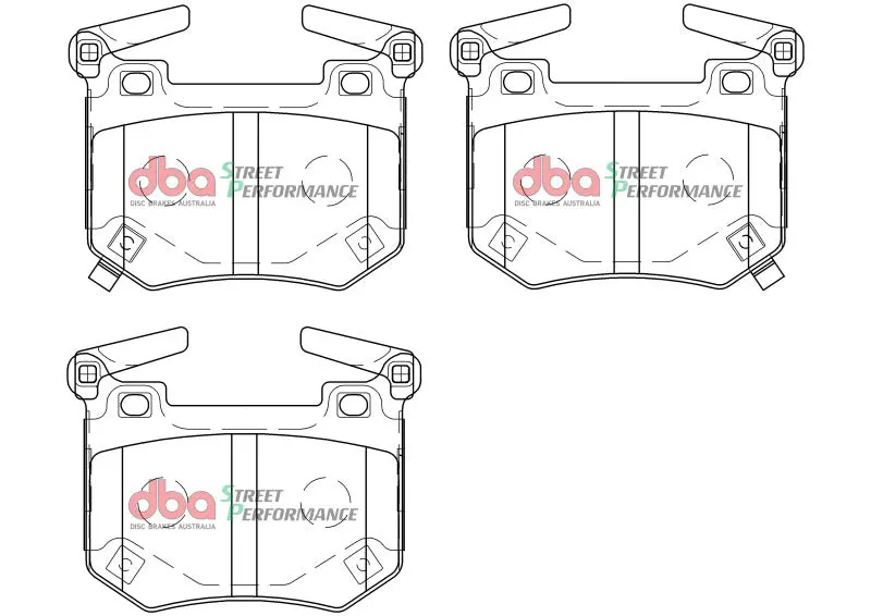 Dba Sp Performance Rear Brake Pads For 2018+ Kia Stinger V6 Twin-Turbo Models 1