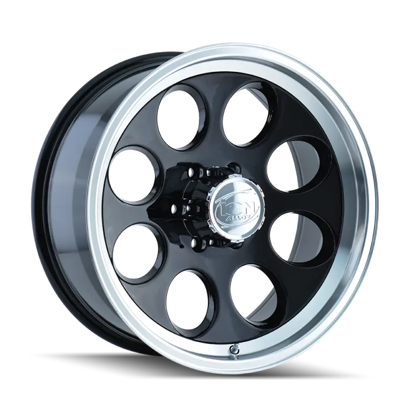 Ion Type 171 Alloy Wheel – 17X9", 8X165.1 Bolt Pattern, 0Mm Offset, 130.8Mm Hub, Black With Machined Face 1